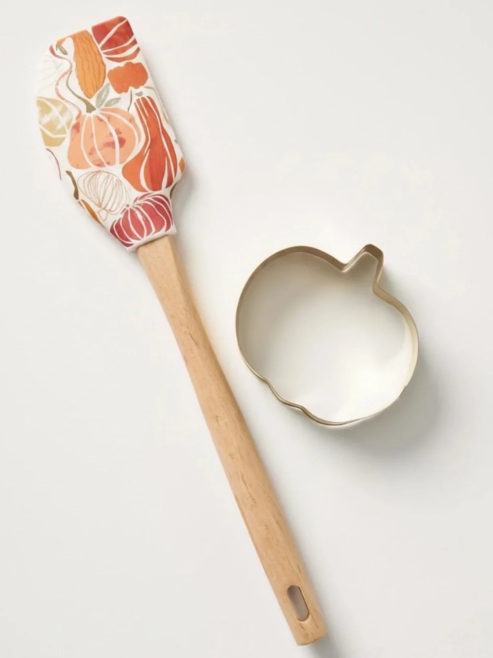 Anthropologie Pumpkin Spatula and Cookie Cutter Set